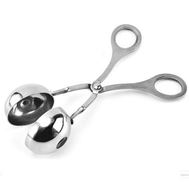 Imagem de Máquina de almôndegas de aço inoxidável 304, máquina de fazer bolas de arroz de sushi, colheres de sorvete e bolas de peixe, 17 x 4 cm, utensílio de cozinha para preparação de alimentos fácil e