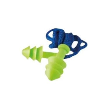 Imagem de Kit 20 Protetor Auricular Ouvido Tipo Plug 14db Pré Moldado Cor Verde/Azul