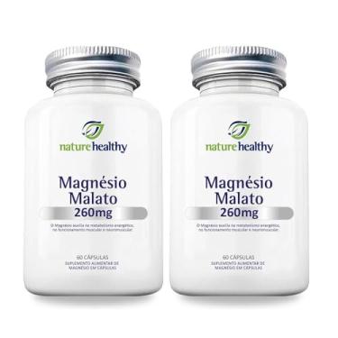 Imagem de COMBO c/ 2 - MAGNÉSIO MALATO 260MG c/ 60 NATURE HEALTHY