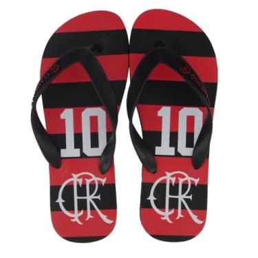 Imagem de Chinelo Flamengo Manto Zico Preto