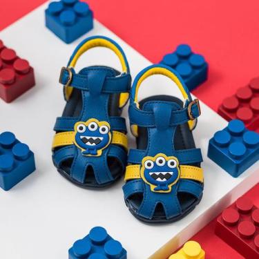 Imagem de Sandália Bebê Menino Tema Monstrinho Com Fivela - PINOKIO CALÇADOS, 21