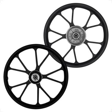 Imagem de Par Roda V-Shape Cg Titan 150 Freio A Disco 2004 2005 2006 2007 2008 2009 2010 2011 2012 2013 Shiver 1º Linha