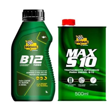 Imagem de Kit Aditivos B12 Turbo 1l E Max S10 500ml Bardahl