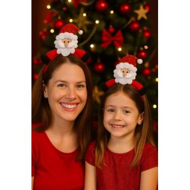 Imagem de Tiaras Natalina e Enfeites | Acessório de Cabelo Festivo | Fantasia Natalina para Adultos e Crianças | Ideal para Fotos, Festas e Confraternizações (Noel) (2 unidade)