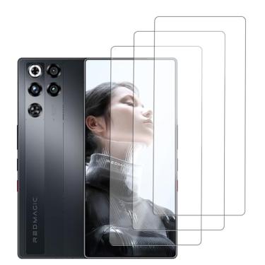 Imagem de KONXISA Pacote com 3 protetores de tela para RedMagic 11 Pro+/RedMagic 11 Pro, protetor de tela de vidro temperado, 9 durezas, película transparente HD antiarranhões e sem bolhas