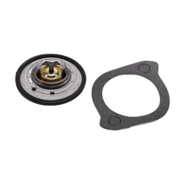 Imagem de JicSuXi Termostato Do Líquido de Arrefecimento Do Motor, Conjunto de Juntas Do Termostato, Peças Automotivas Resistentes, Substitui com Junta de Reposição Par