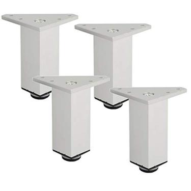 Imagem de SENNIAN Pernas de móveis, pernas de metal ajustáveis em altura, pés de sofá de liga de alumínio, pernas de armário, pernas de mesa de TV, pés de mesa de chá, pé de armário de banheiro, pernas de