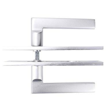 Imagem de HHHJQFAAT Maçaneta de entrada estilo europeu maçaneta de porta espaço alumínio interior mecânico fechadura para casa escritório hotel apartamento