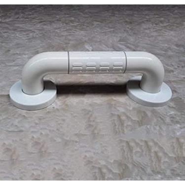 Imagem de LUOFDCLDDD Barra de apoio de segurança para banheira, toalheiro de parede, corrimão de segurança antiderrapante de aço inoxidável, banheiro com deficiência, mulheres grávidas/branca/48 cm