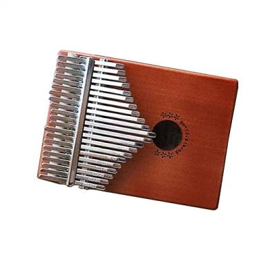 Imagem de Piano de dedo de madeira maciça Kalimba 21 teclas Kalimbas teclado instrumento musical com acessórios