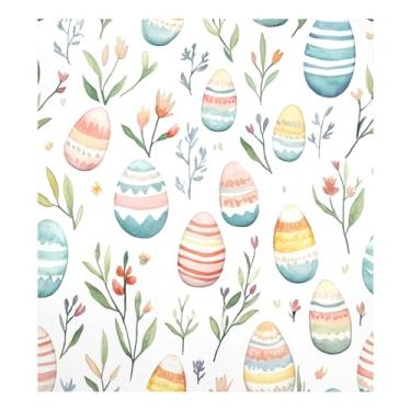 Imagem de Blueangle Capa magnética para lava-louças ovos coloridos de Páscoa, decoração da capa da máquina de lavar louça, adesivos de eletrodomésticos, adesivos de eletrodomésticos, 58 cm C x 66 cm adesivo