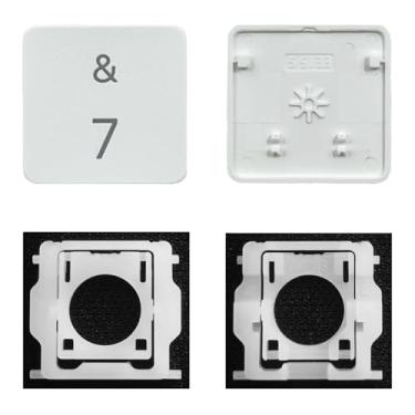 Imagem de GRMTRV Dobradiça individual de substituição para teclado Magic A2438 A2439 A2449 A2450 A3118 A3203 2021-2024 Ano (7 teclas)