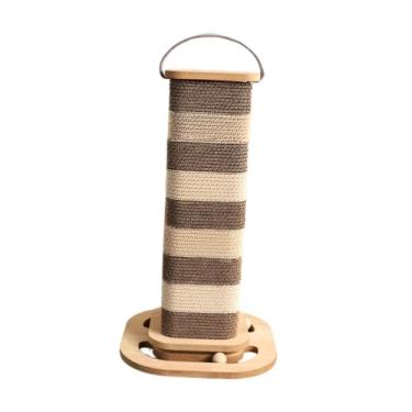 Imagem de Bothyi Arranhador para gatos, Arranhador para gatos, Brinquedo interativo vertical para gatos e gatinhos de interior, Brinquedos para gatinhos, Brinquedo, Retângulo, S