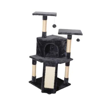 Imagem de Bothyi Torre de escalada para gatos, árvore para gatos, poleiro aconchegante, casa para gatos, condomínio vertical para animais de estimação com poste de