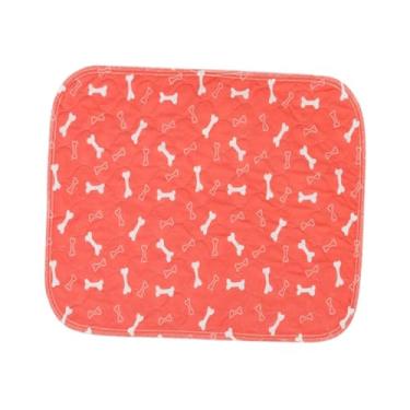 Imagem de Generic Tapete higiênico lavável para cães, ideal para parto, cercado, caixa de transporte e cama de filhotes de pequeno porte. Respirável e confortável para, Vermelho