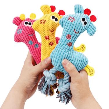 Imagem de Pelucia Brinquedo Cachorro Pet Mordedor Lavável Interativo