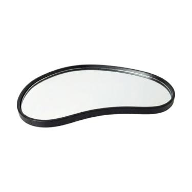 Imagem de Bandeja Decorativa Espelhada Lavabo Difusor Banheiro Aparador Organizador de Objetos Sala (Orgânica Preta - Mod C)