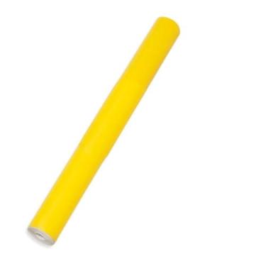 Imagem de Papel Adesivo Contact Amarelo, PVC, 10 Metros x 45cm, 80 Micras, Revestimento Autoadesivo para Móveis e Artesanato