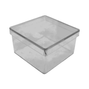 Imagem de Kit 20 Caixinhas De Acrílico Quadrada 7x4cm Para Personalizar Transparente Lembrança Festa Aniversário