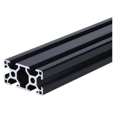 Imagem de S25HH0 1 peça de perfil de alumínio preto 3060 comprimento de extrusão 100-1000 mm trilho linear anodizado para peças de impressora 3D CNC DIY (250 mm)