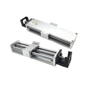 Imagem de S25HH0 Guias lineares de alumínio trilho módulo fechado mesa deslizante com tampa contra poeira SFU1605/1610 parafuso esferográfico 100~500 mm traço XYZ eixo (60 suporte de motor, curso de 300 mm