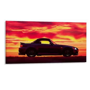 Imagem de HouLaiZhe S2000 Sunset Art Cool Posters Canvas Wall Estética Decoração de parede Impressão de parede Sala de Galeria Decoração de parede para quarto, sala de estar, escritório, 08 x 16 polegadas (20 x