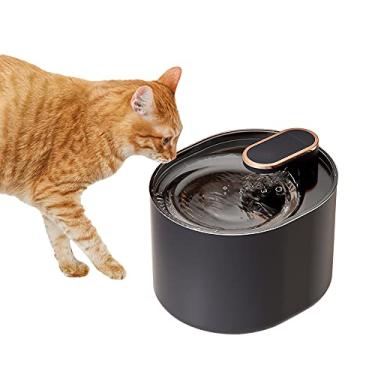 Imagem de Fonte de Água Automática Elétrica Inteligente para Pets com Baixo Ruído Dispenser Grande Capacidade 3L 101OZ Gatos Pequenos Cães Trabalho Exquisito Tamanho Alimentação USB Nível Alimentar