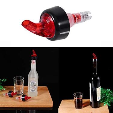 Imagem de GLOGLOW Pourer de Licor Medido 50ml, Dispensador de Tiro de Plástico para Coquetel de Vinho de Uísque, Bar Doméstico e Restaurante (Vermelho)