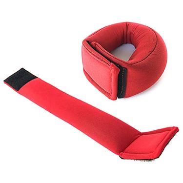 Imagem de Pesos ajustáveis para punho e tornozelo exercícios de braço musculação caminhada corrida treino em casa - Tecido SBR com costura reforçada ajuste confortável preenchido areia fina aumentar a resistênc