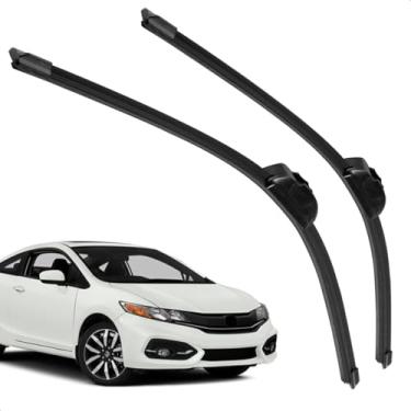 Imagem de Par Palheta Dianteira Limpadora de Para-brisa Civic Coupe 2014 A 2015 de Silicone