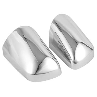 Imagem de aqxreight 2 Peças Tampa da Tampa do Espelho Retrovisor Lateral ABS de Substituição Cromada para Vectra B 1995-2002 Retrovisor de e Proteção de de Substituição B Perfeitas para Evitar a Superfície