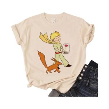 Imagem de Mulheres e meninas engraçadas The Little Prince T Shirt, Harajuku T-sh