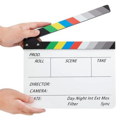 Imagem de Claquete de Acrílico, Placa de Claquete de Cena de Ação, Claquete de Diretores de Cinema