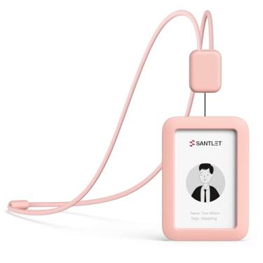 Imagem de Cordões para porta-crachás de identificação, rosa