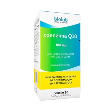 Imagem de COENZIMA Q10 100MG 30CPS BIOLAB