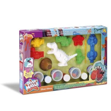 Imagem de Diver dinos divertidos com moldes - divertoys