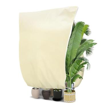 Imagem de 1 peça de capas de plantas reutilizáveis de proteção contra geada com cordão de zíper, cobertores de congelamento de inverno para vasos de plantas ao ar livre, árvores e P (tamanho: 300 x 300 cm), cor