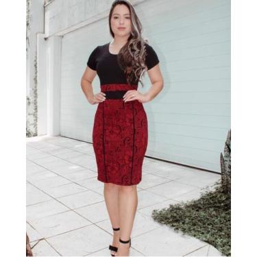 Imagem de Vestido Conjunto Midi Congresso Lindo Barato - Moda Fashion Secret, P,