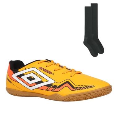 Imagem de Kit Chuteira Futsal Umbro Prisma + Meião-Masculino
