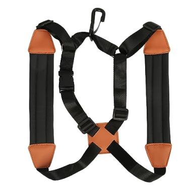 Imagem de Phefop Alça de Arnês de Saxofone, Alça de Sax Ajustável de Ombro Duplo Espessa Com Couro Macio Acolchoado para Saxofone Barítono Tenor Alto Crianças Juniores Iniciantes (S)