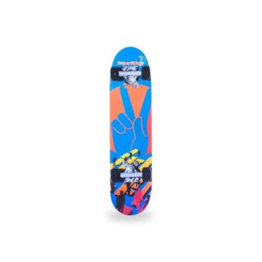 Imagem de Skate Infantil 24 Polegadas Com Kit De Proteção Capacete - IMPORTWAY