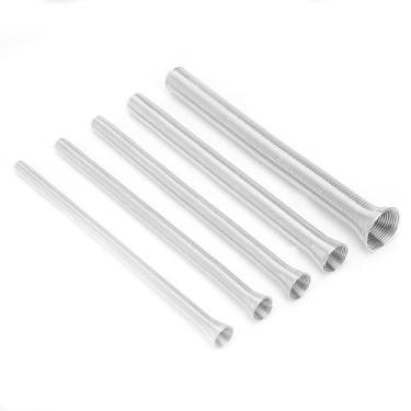 Imagem de Generic Dobrador de Tubo de Mola de Aço Elástico Durável 21cm Dobra de Tubulação para Tubos de Cobre Macio Conjunto de 5 Peças Fio Elétrico