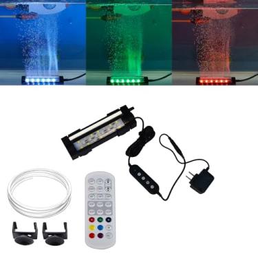 Imagem de Carefree Fish Aquário 24/7 Modo Temporizador Luz Led Submersível Espectro Completo Cri 82 Tanque Luz Subaquática E Materiais Nanômetros Pedra De Ar Tubulação De 3 Pés Classificação À Prova D'Água I