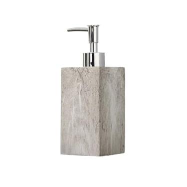 Imagem de Dispensadores de sabonete, frascos de prensa de alta qualidade, loção, frascos vazios, sabonete corporal, shampoo, gel de banho, garrafas dispensadoras para cozinha, banheiro (cinza)