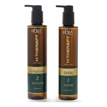 Imagem de Hoka kit h-therapy shampoo detox + revitalizante 250g