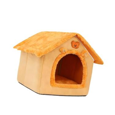 Imagem de Generic Casinha para Gatos e Cachorros Semifechada, Cama Ideal para Gatos Domésticos, Cama para Animais de Estimação Dormirem no Quarto, M