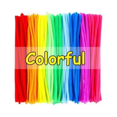 Imagem de Limpadores De Cachimbo Multicoloridos 100-1500 Peças, Hastes De Chenil