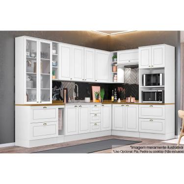 Imagem de Cozinha Modulada Henn Americana Henn 13 Peças C5P59 Branco