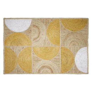 Imagem de Tapete Yerkoy Natural e Amarelo Westwing Collection, Natural