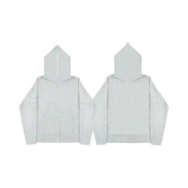 Imagem de Moletom Unissex De Fleece Polar Com Capuz E Zíper Completo Para Outono